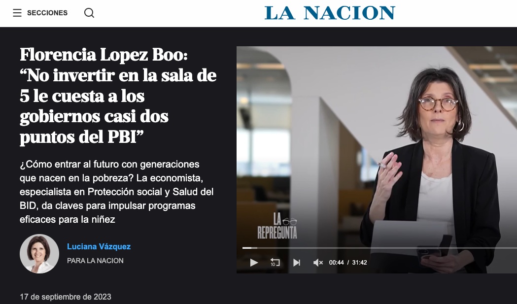 Florencia Lopez Boo in La Nación